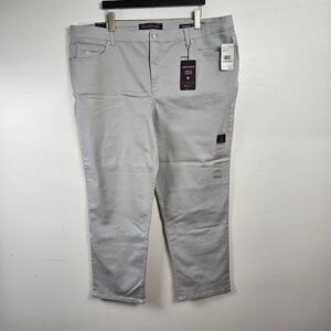 Gloria Vanderbilt Amanda PLUS 22W Gray Tapered Leg Soft Touch Jeans NWT